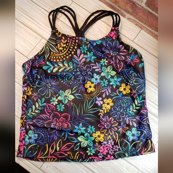 wonder nation Other - Wonder Nation Floral Swim Top size L (10-12)